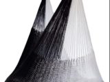 V Weave hammock – Black to grey